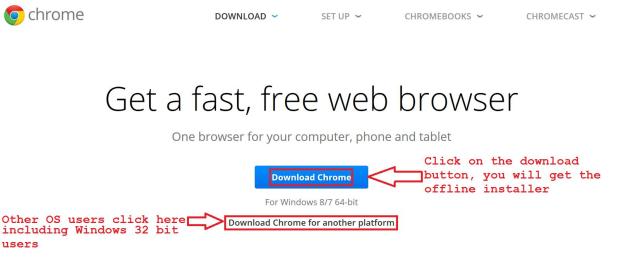 latest google chrome free download offline installer