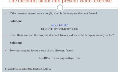The present value factor