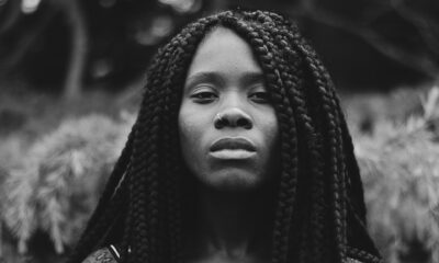 half up half down braids black girl